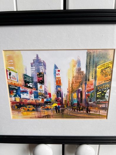 New York print with frame
