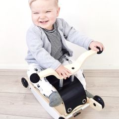 Red Wishbone Mini-Flip 3-in-1 walker, rocker, ride-on