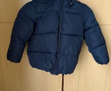 Water-repellent Puffer Jacket (Navy Blue)