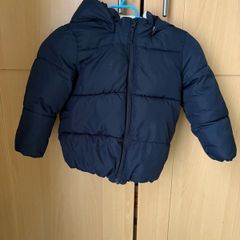Water-repellent Puffer Jacket (Navy Blue)