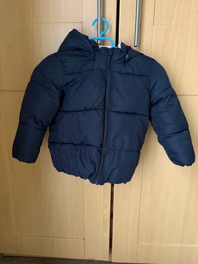 Water-repellent Puffer Jacket (Navy Blue)