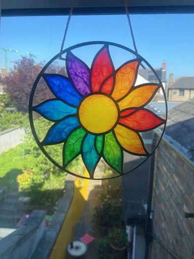 Suncatcher with vibrant colours