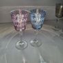 Vintage Hand Blown Italian Cristalleria Fratelli Fumo Crystal Wine Glasses. Not Used. Boxed. Image 7