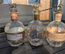 Empty Blanton's Bourbon Whiskey Bottles