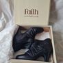 Faith sirrien black leather boots Size 6 eu 39 in like new condition Image 10