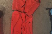 Men's nike tech fleece tracksuit red size xs