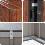 Metal Garden Shed ,Brown137 x 81 x 180 cm Image 7
