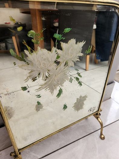 Victorian fire screen