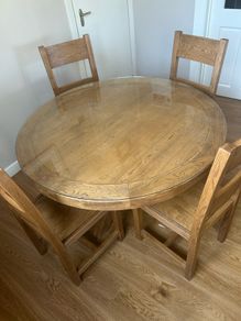 Oak Table and Chairs