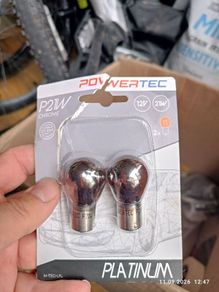 Bulbs  P21W Amber / Chrome