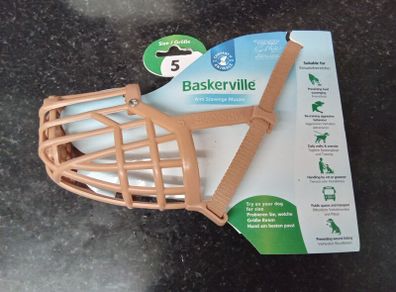Baskerville dog muzzle size 5  NEW