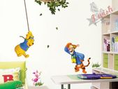 Winnie The Pooh Swing Wall Stickers Decal for Children's Room