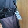 Tags on silk chiffon black dress uk14 formal dress Image 3