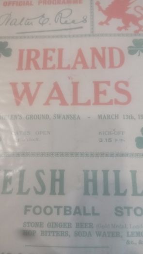 Rare Irish Rugby Programmes