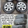 Sets & Singles of 5x112 Vag, VW Volkswagen Alloys Steels & Spacesavers 15" 16" 17" 18" 19" inch @ OCG Image 6