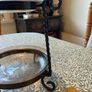 Large Metal and glass 2 tier stand Mindy Browne Image 2