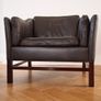 Georg Thams for Grant Mobelfabrik Mid Century Modern Danish Leather Armchair Vintage 1960s Image 7