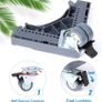Adjustable Appliance Dolly Cart with 4 Locking Wheels, Small Furniture Mover Mobile Base Adjustable form 16 to 24-3/8 for Washing Machine, Dryer, Refrigerator, Max Weight 400 LBS Image 3