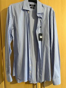DKNY Brand new blue striped shirt