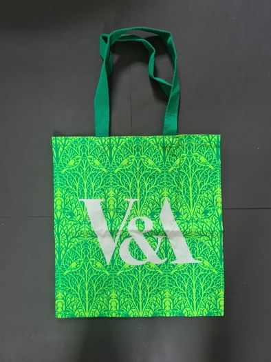 V&A London Green Birds & Branches Tote Bag C.F.A. Voysey Museum Shopper