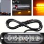 2 X Amber 6 Led Recovery Strobe Grill Breakdown Flashing Light Image 2