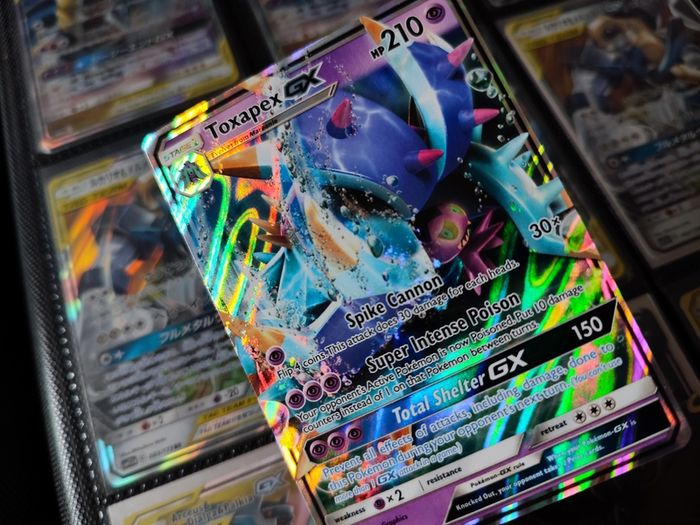 Toxapex GX ! Ultra Rare ! from Guardians Rising Set ! 2017 ! Pokemon Card !