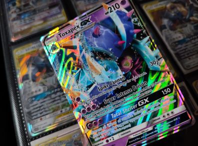 Toxapex GX ! Ultra Rare ! from Guardians Rising Set ! 2017 ! Pokemon Card !