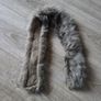 Grey faux fur collar Image 5