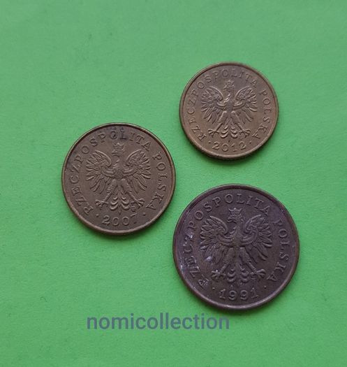 Poland 1991 -2012 years coins.