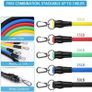 11 PCS Resistance Exercise Bands Set with Handles Expander Tubes Yoga Abs Crossfit Workout Training Image 2