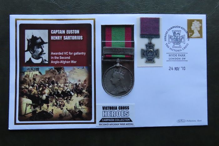 Anglo Afghan War Medal Victorian stamp envelope cover (Kabul elephant carrying cannon) Full size replica