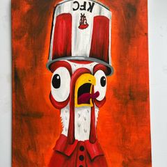 KFC Chicken Original Acrylic Painting