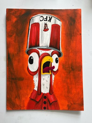 KFC Chicken Original Acrylic Painting