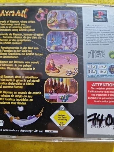 Rayman PlayStation1 Ps1 PlayStation2 Ps2 games Original