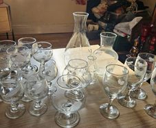 Lovely Vintage Glass Drinks Set