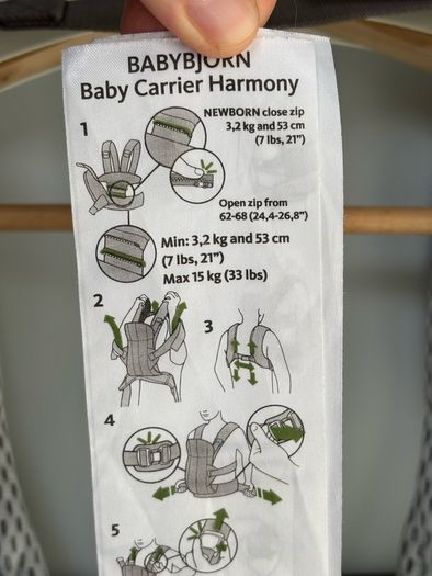 BabyBjorn Baby Carrier Harmony 3D Mesh