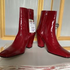 Zara patent leather boots, new, size Uk 5