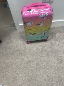 Free unicorn suitcase
