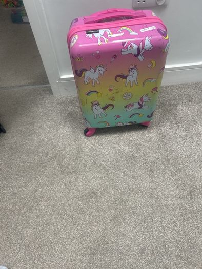 Free unicorn suitcase