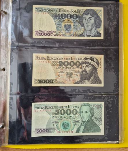 Old Polish banknotes from 1919 to 1994