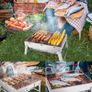Stainless Steel BBQ Barbecue Grill , Portable Folding Charcoal BBQ Grill Table Desktop Barbecue Smoker Grill for Outdoor Picnic Garden Terrace Camping Trip Image 2