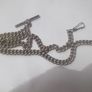 a antique double albert pocket watch chain Image 3