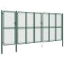 Garden Gate Steel 175x495 cm Green Image 2