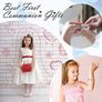First Holy Communion Charm Bracelets for Girls Glitter Personalised Engraved First Communion Gifts with Pendant Image 4