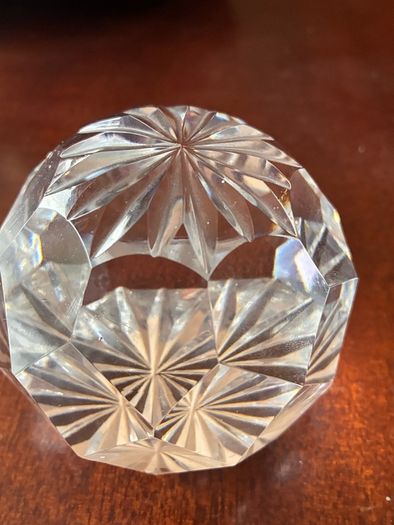 Crystal Desk Pen & Paper weight set