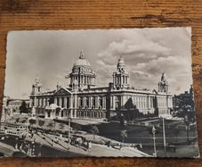Old Postcard City Hall Belfast - free standard postage