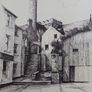 Vintage Kilkenny St. Canice's Steps print by Paraic Doyle limited edition Image 3