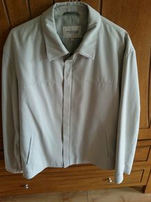 Cream casual zipped jacket size L