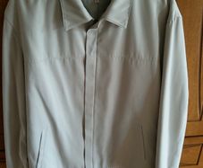 Cream casual zipped jacket size L