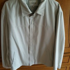 Cream casual zipped jacket size L